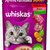 Whiskas Корм для кошек говядина 28x75гр