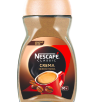 Кофе растворимый NESCAFE Classic Crema натуральный порошкообразный, ст/б, 95г, Россия, 95 г