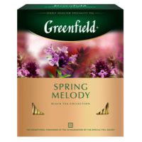 Чай черный GREENFIELD Spring Melody, 100пак, Россия, 100 пак