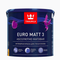 Tikkurila Краска "Euro matt-3" 2,7 л интерьерная TIKKURILA